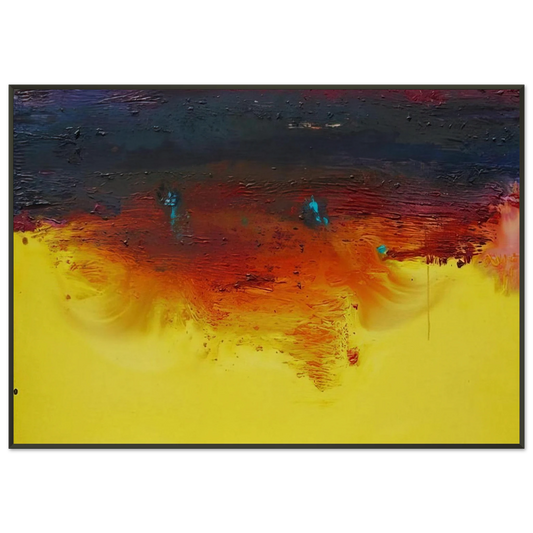 Helen Frankenthaler  Adirondacks  1992 Framed Art Print  - Aluminum Frame - 21x29.7 cm / 8x12"