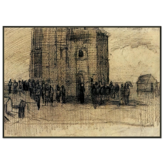 Vincent van Gogh  Sale of Building Scrap Framed Art Print  - Aluminum Frame - 21x29.7 cm / 8x12"
