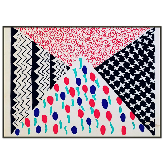 Sonia Delaunay  COMPOSITION 39 Framed Art Print  - Aluminum Frame - 21x29.7 cm / 8x12"