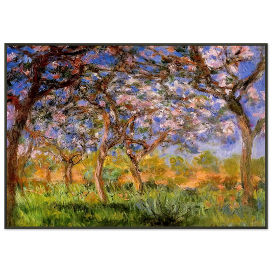 claude monet  Giverny in Springtime Framed Art Print  - Aluminum Frame - 21x29.7 cm / 8x12"