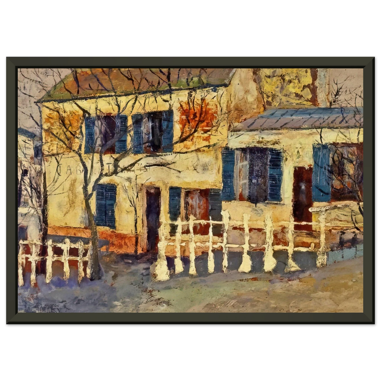 Maurice Utrillo  LAPIN AGILE 1 Framed Art Print  - Aluminum Frame - 70x100 cm / 28x40 inches