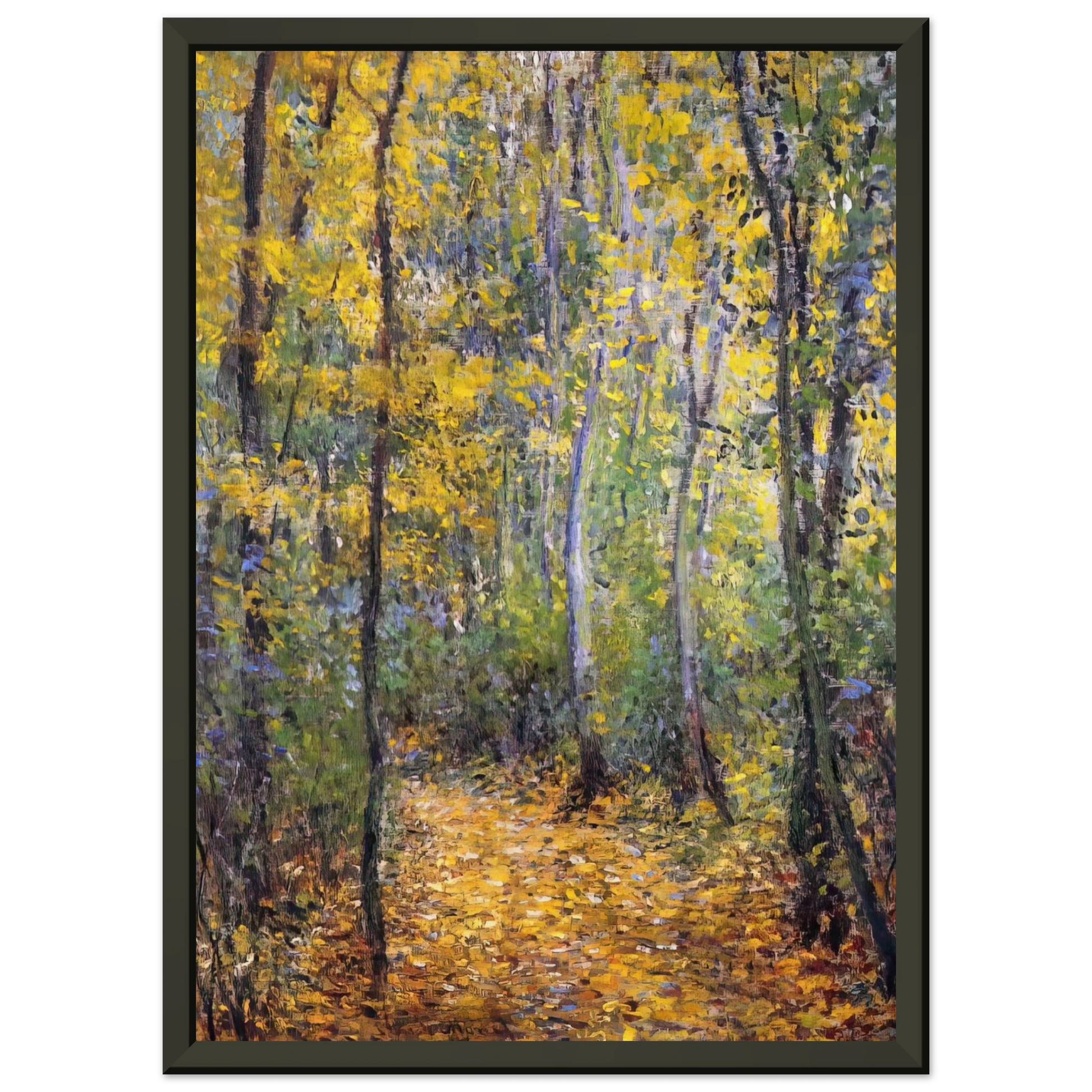 claude monet  Wood Lane Framed Art Print  - Aluminum Frame - 40x50 cm / 16x20 inches