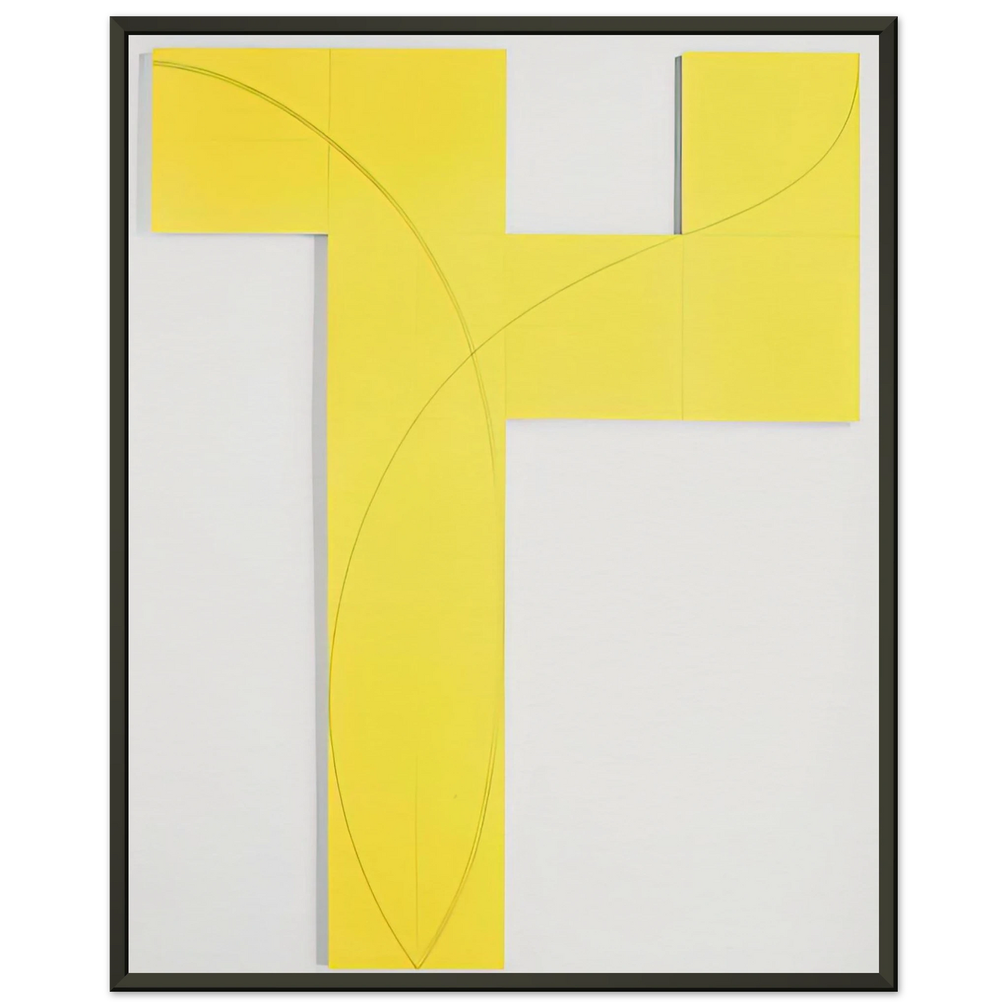 Robert Mangold  COLUMN STRUCTURE IX 2006 Framed Art Print  - Aluminum Frame - 70x100 cm / 28x40 inches
