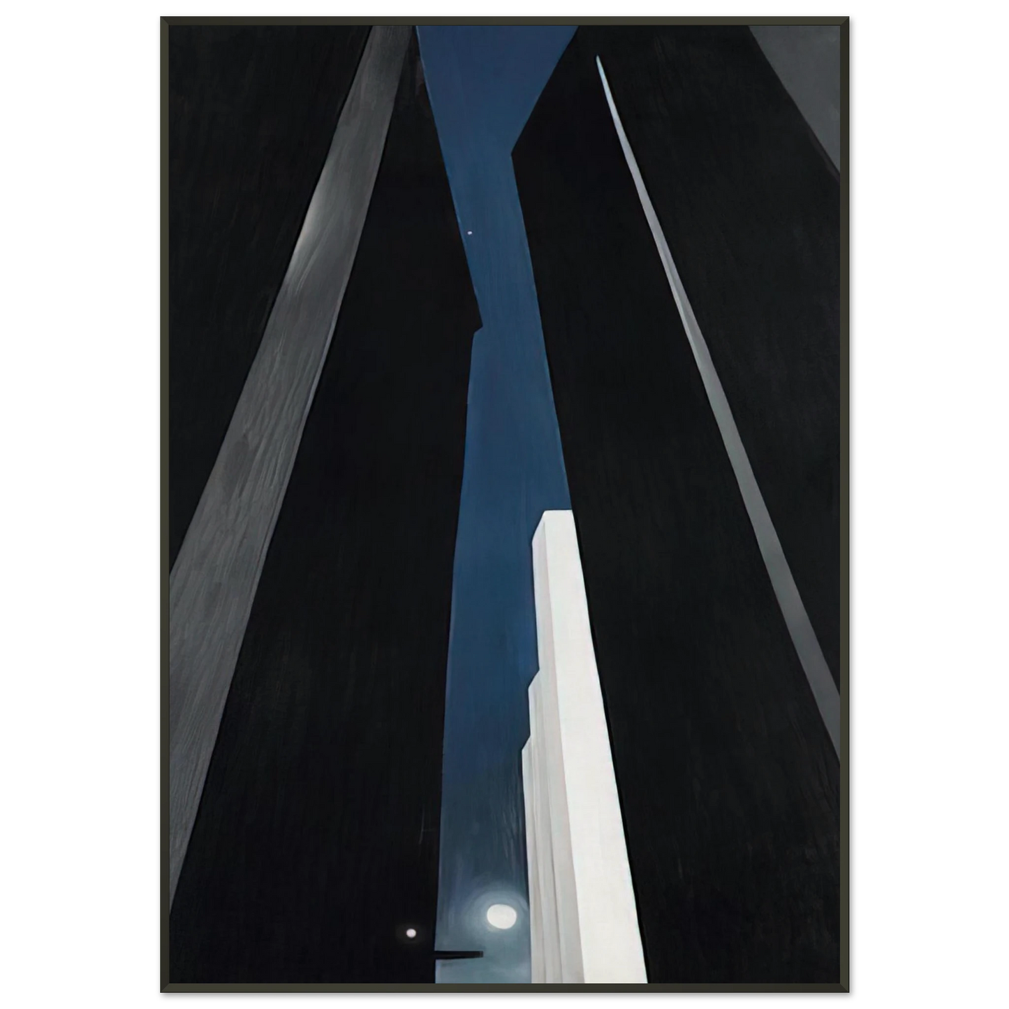 Georgia OKeeffe  City Night Framed Art Print  - Aluminum Frame - 21x29.7 cm / 8x12"