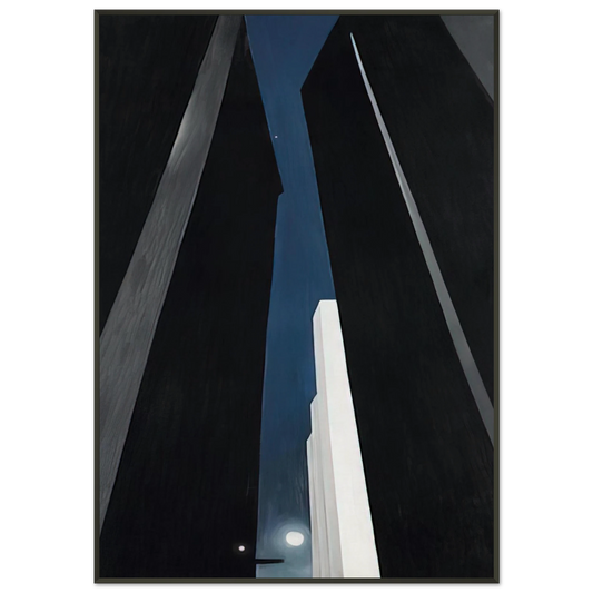 Georgia OKeeffe  City Night Framed Art Print  - Aluminum Frame - 21x29.7 cm / 8x12"
