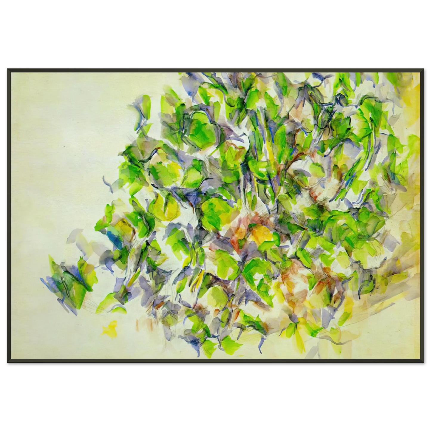 Paul Cezanne  Foliage Framed Art Print  - Aluminum Frame - 21x29.7 cm / 8x12"