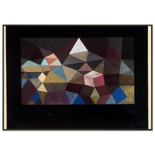 Paul Klee  CRYSTALLINE LANDSCAPE 1929 Framed Art Print  - Aluminum Frame - 21x29.7 cm / 8x12"