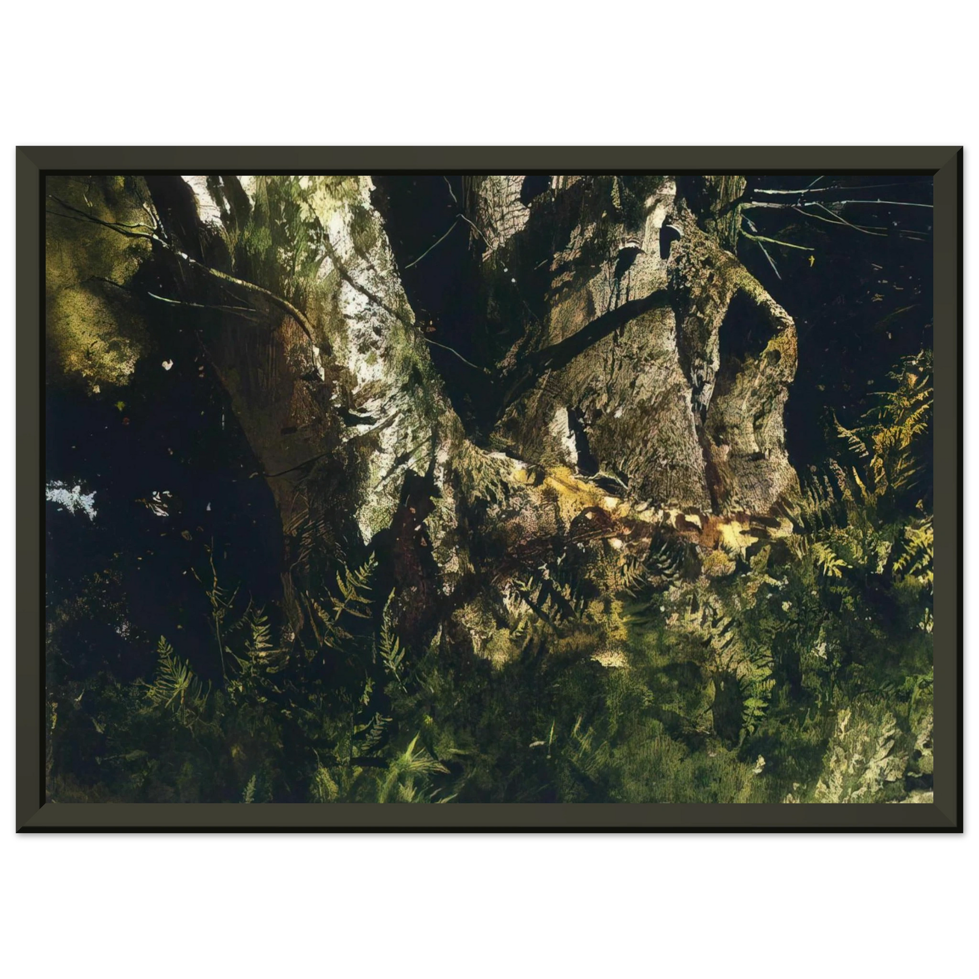 Andrew Wyeth  VIRGIN BIRCH 1982 Framed Art Print  - Aluminum Frame - 40x50 cm / 16x20 inches