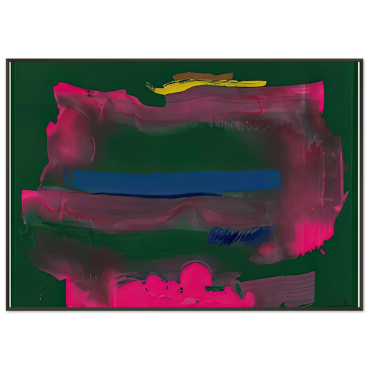 Helen Frankenthaler  Reef 1991 Framed Art Print  - Aluminum Frame - 21x29.7 cm / 8x12"