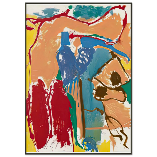Helen Frankenthaler  Mediterranean Thoughts 1960 Framed Art Print  - Aluminum Frame - 21x29.7 cm / 8x12"