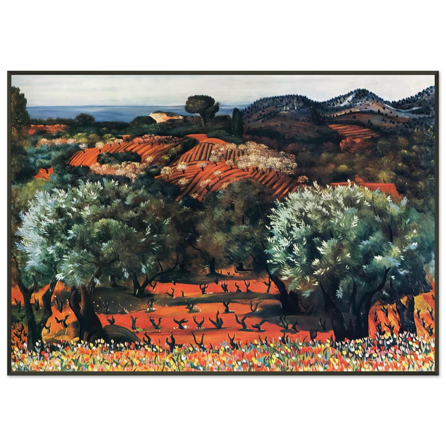 Moise Kisling  NOT IDENTIFIED 15 Framed Art Print  - Aluminum Frame - 21x29.7 cm / 8x12"