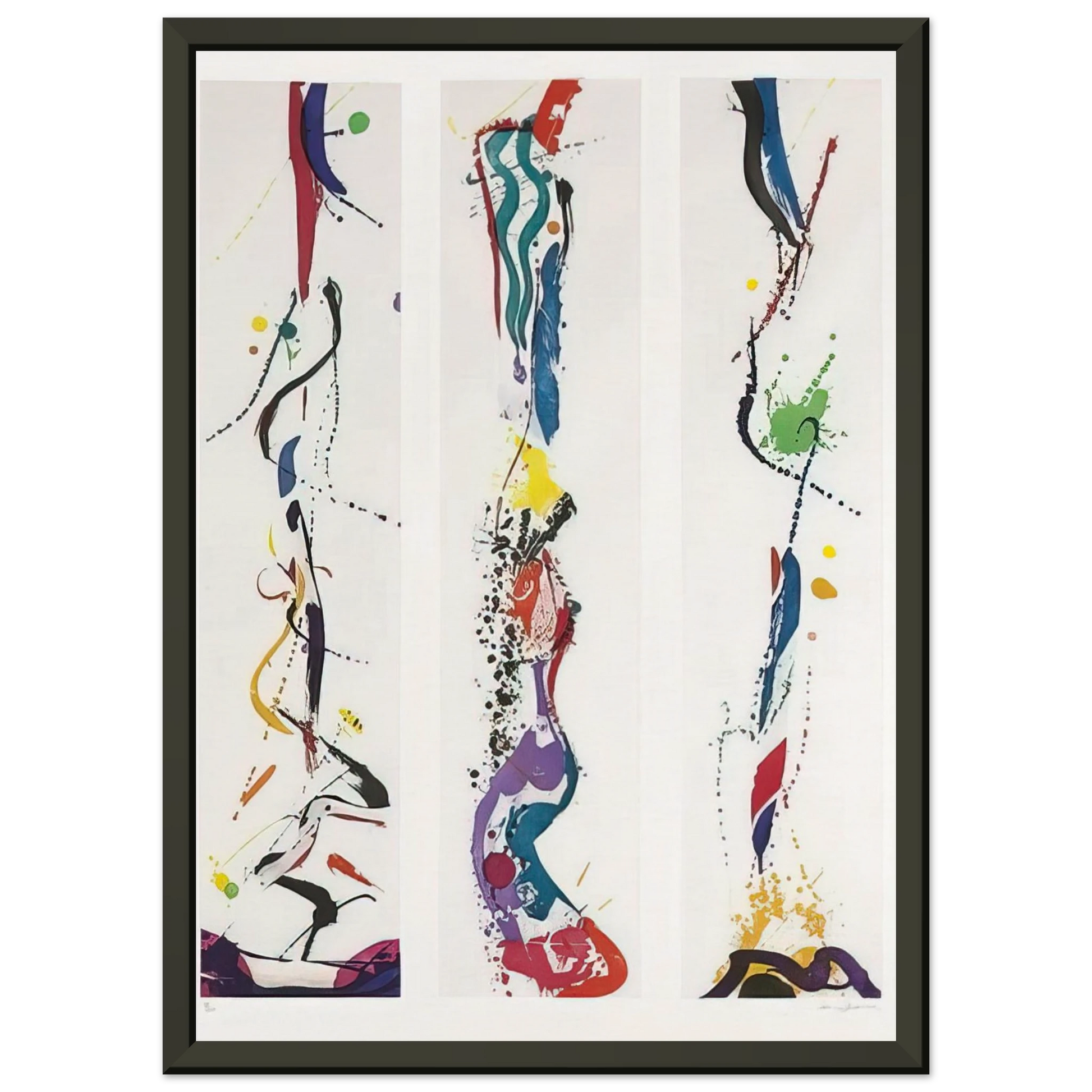 Sam Francis  Untitled  Lembark I92  Framed Art Print  - Aluminum Frame - 40x50 cm / 16x20 inches