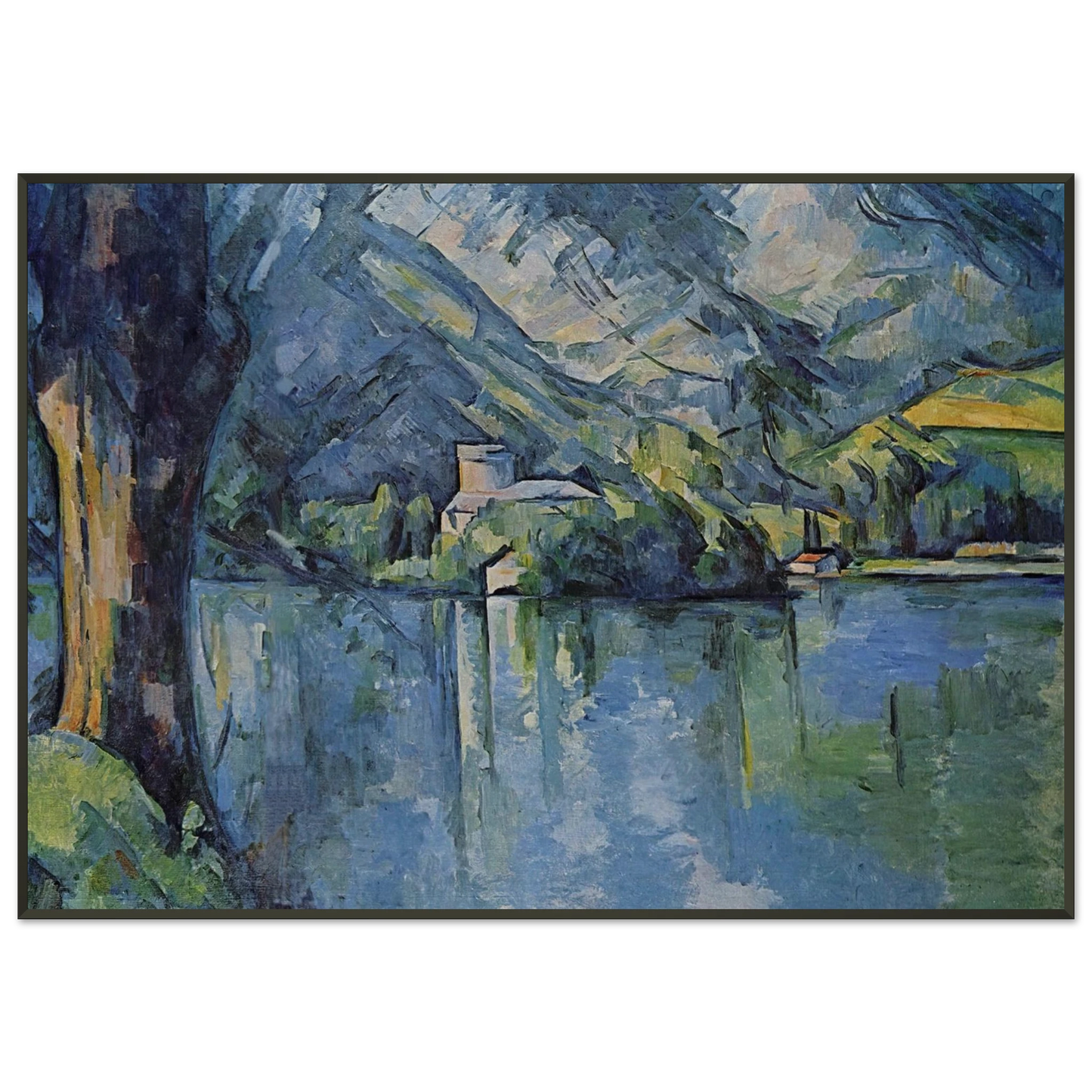 Paul Cezanne  The Lac dAnnecy Framed Art Print  - Aluminum Frame - 21x29.7 cm / 8x12"