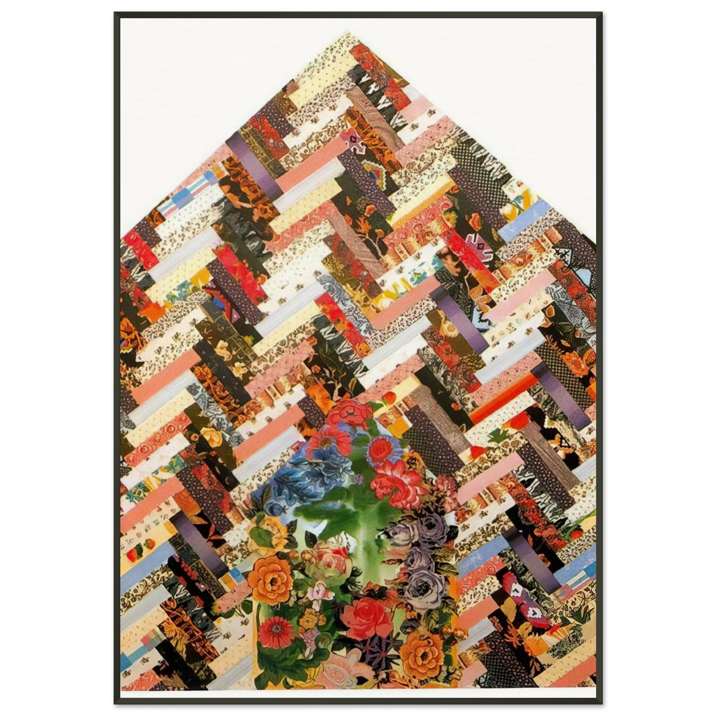 Miriam Schapiro  New Harmony B  PD Pattern and Decoration Framed Art Print  - Aluminum Frame - 21x29.7 cm / 8x12"