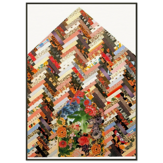 Miriam Schapiro  New Harmony B  PD Pattern and Decoration Framed Art Print  - Aluminum Frame - 21x29.7 cm / 8x12"