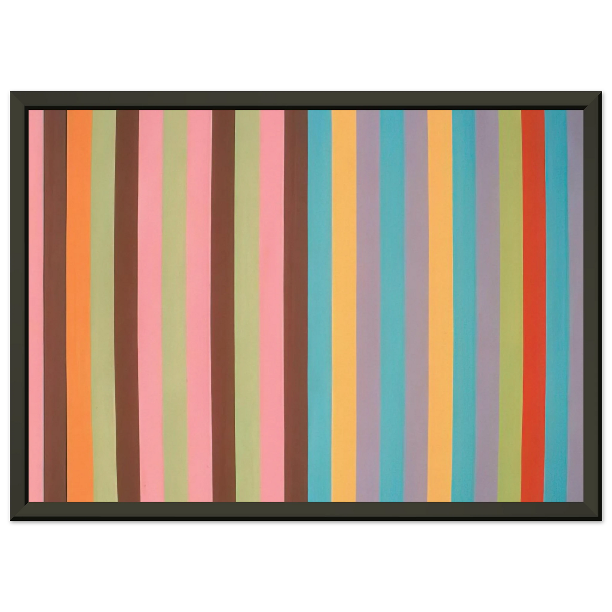 Gene Davis  Boudoir Painting  1965 Framed Art Print  - Aluminum Frame - 40x50 cm / 16x20 inches