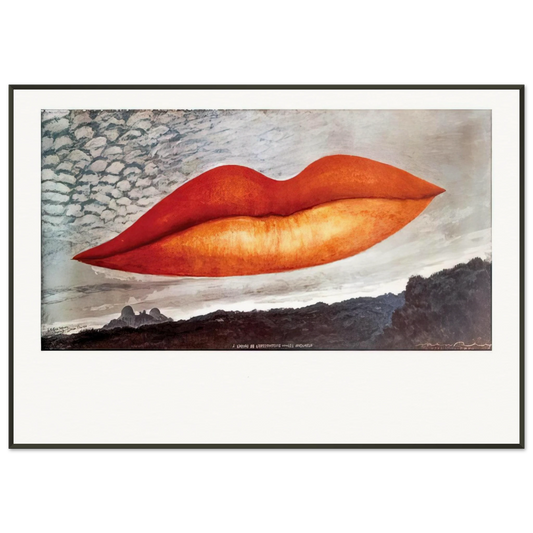 Man Ray  OBSERVATORY TIME THE LOVERS Framed Art Print  - Aluminum Frame - 21x29.7 cm / 8x12"