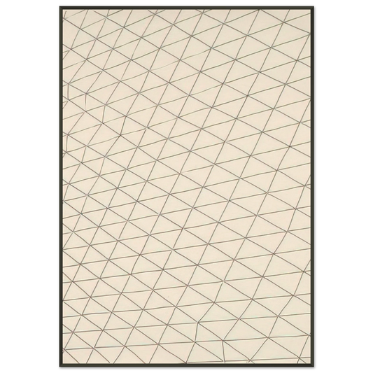 Gego  Untitled  1969 Framed Art Print  - Aluminum Frame - 21x29.7 cm / 8x12"
