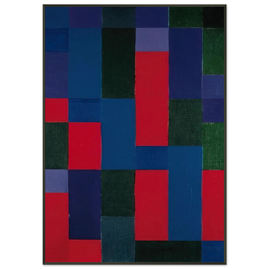 Johannes Itten  GrnBlauRot  1967 Framed Art Print  - Aluminum Frame - 21x29.7 cm / 8x12"