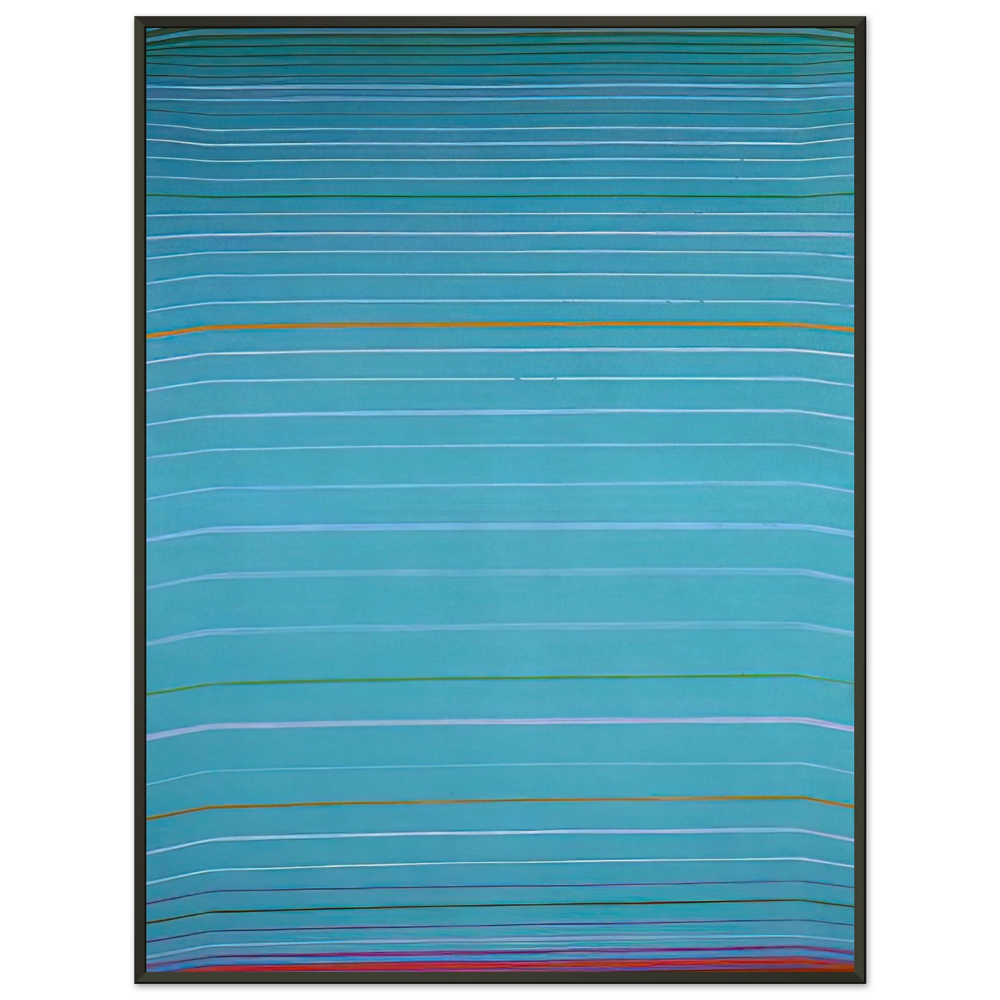 John Hoyland  April 1961  1961 Framed Art Print  - Aluminum Frame - 70x100 cm / 28x40 inches