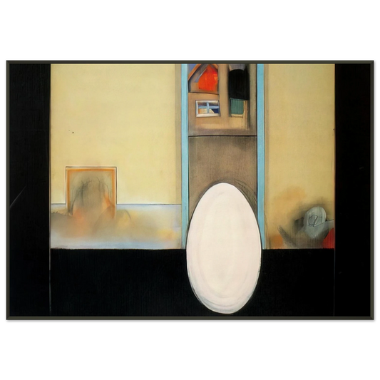 Miriam Schapiro  The House  Feminist Art Framed Art Print  - Aluminum Frame - 21x29.7 cm / 8x12"