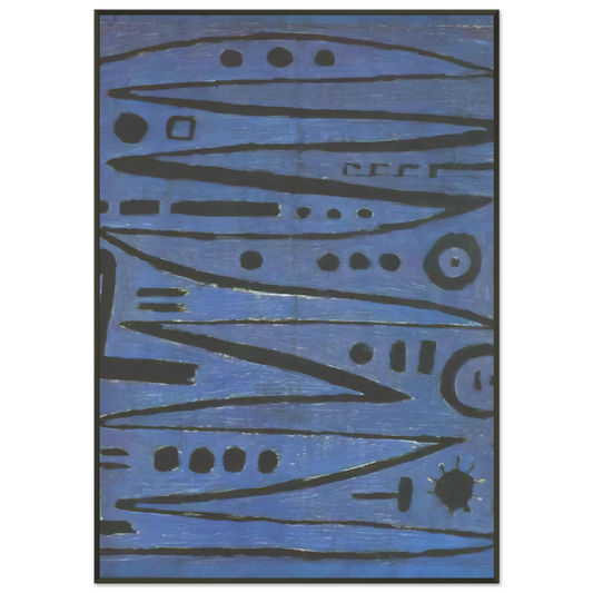 Paul Klee  HEROIC FIDDLING 1938 Framed Art Print  - Aluminum Frame - 21x29.7 cm / 8x12"