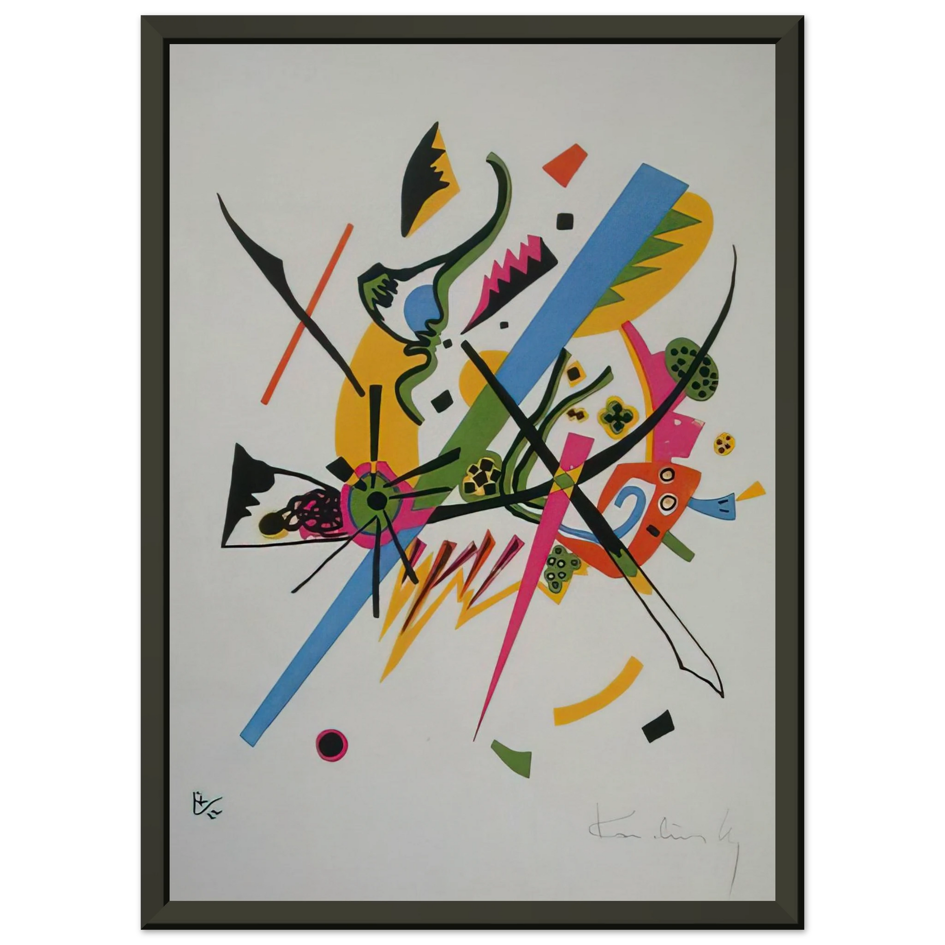 Wassily Kandinsky  SMALL WORLDS 1922 Framed Art Print  - Aluminum Frame - 60x80 cm / 24x32 inches