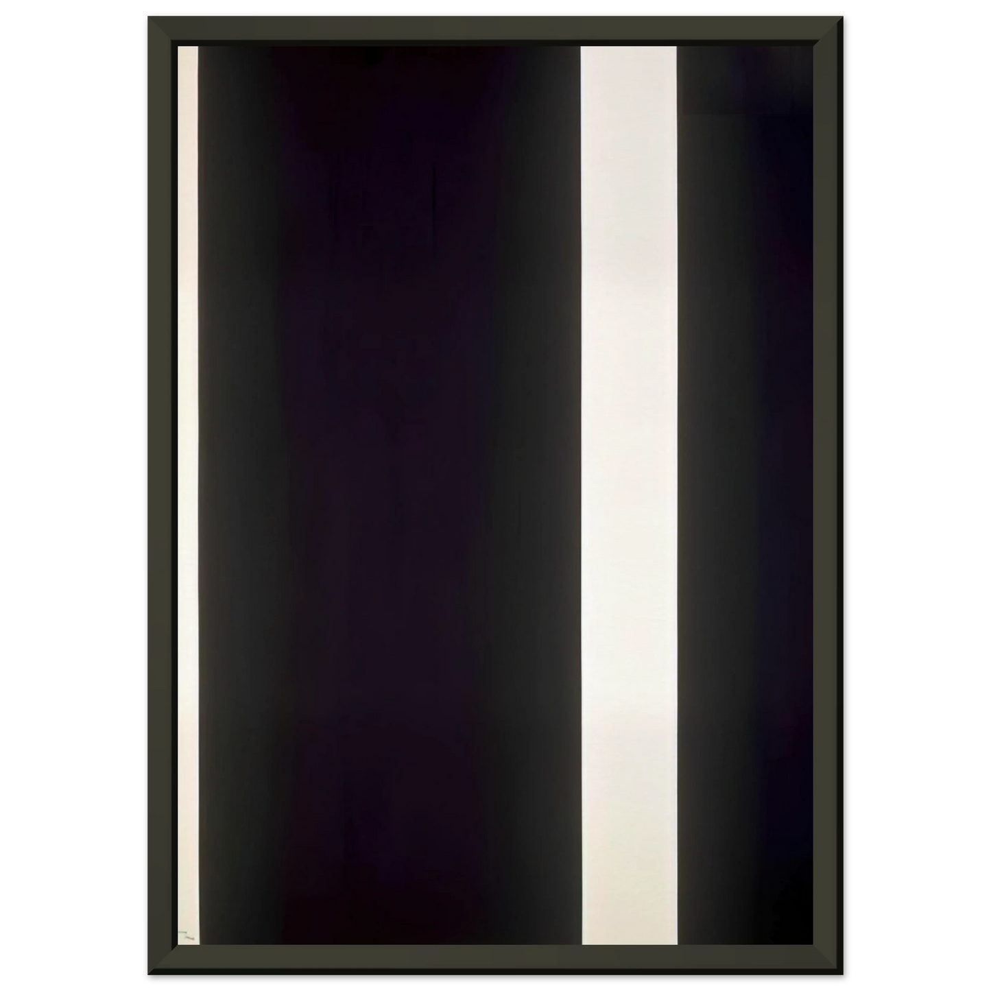 Barnett Newman  The Station of the Cross  Thirteenth station Framed Art Print  - Aluminum Frame - 70x100 cm / 28x40 inches
