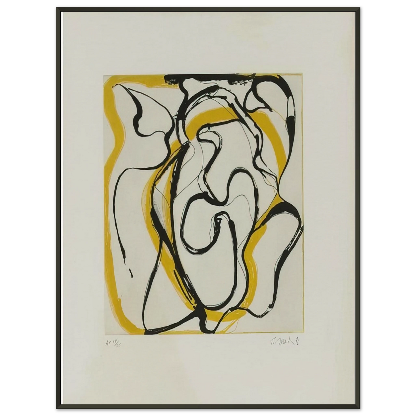 Brice Marden  Untitled  Abstract Expressionism Framed Art Print  - Aluminum Frame - 40x50 cm / 16x20 inches