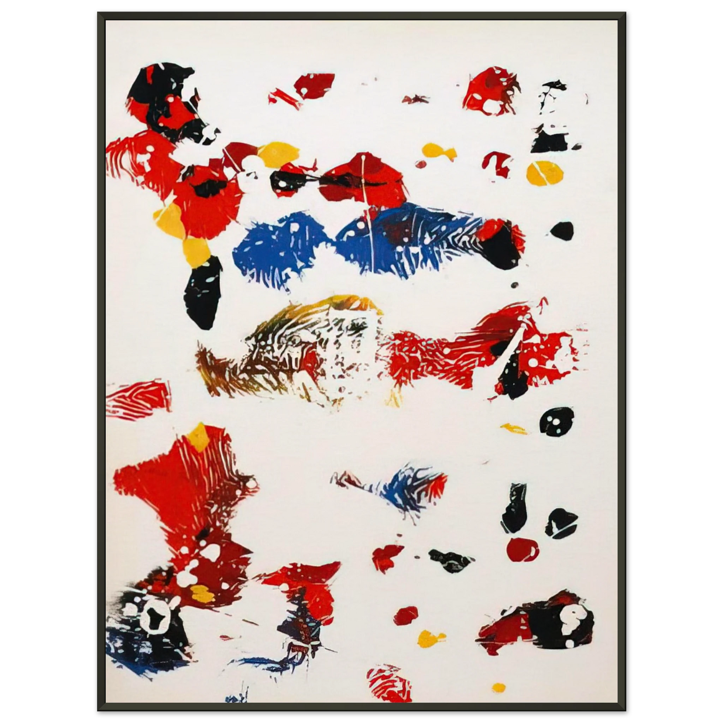 Sam Francis  Untitled  SF27S  Framed Art Print  - Aluminum Frame - 60x80 cm / 24x32 inches