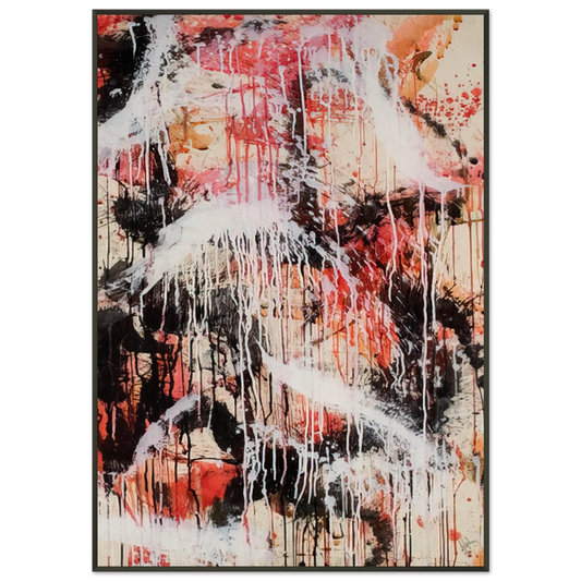 Norman Bluhm  Untitled  1959 Framed Art Print  - Aluminum Frame - 21x29.7 cm / 8x12"