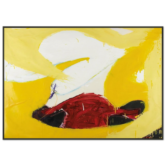 Norman Bluhm  Untitled  1972 Framed Art Print  - Aluminum Frame - 21x29.7 cm / 8x12"