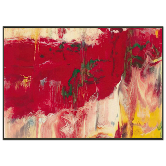 Gerhard Richter  ICE Framed Art Print  - Aluminum Frame - 21x29.7 cm / 8x12"