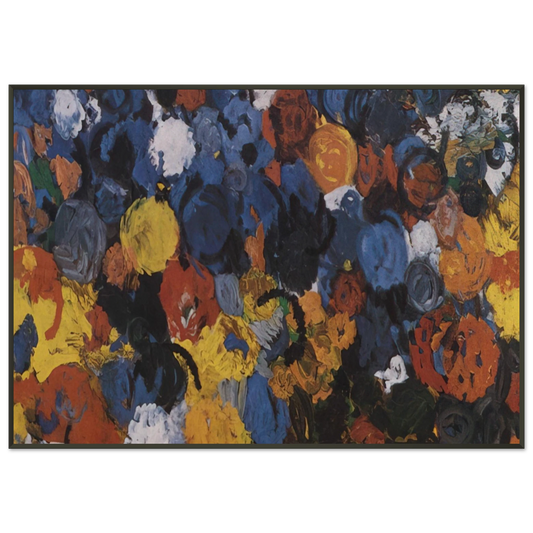 Ernst Wilhelm Nay  Blue Flood  1960 Framed Art Print  - Aluminum Frame - 21x29.7 cm / 8x12"