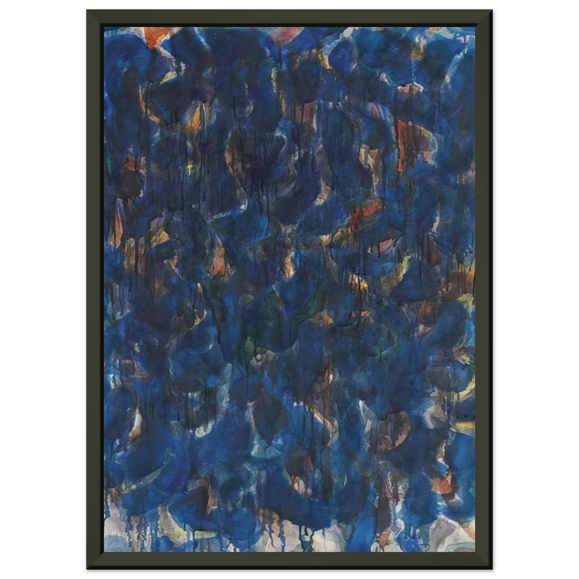 Ellsworth Kelly  Blue and Red Framed Art Print  - Aluminum Frame - 40x50 cm / 16x20 inches