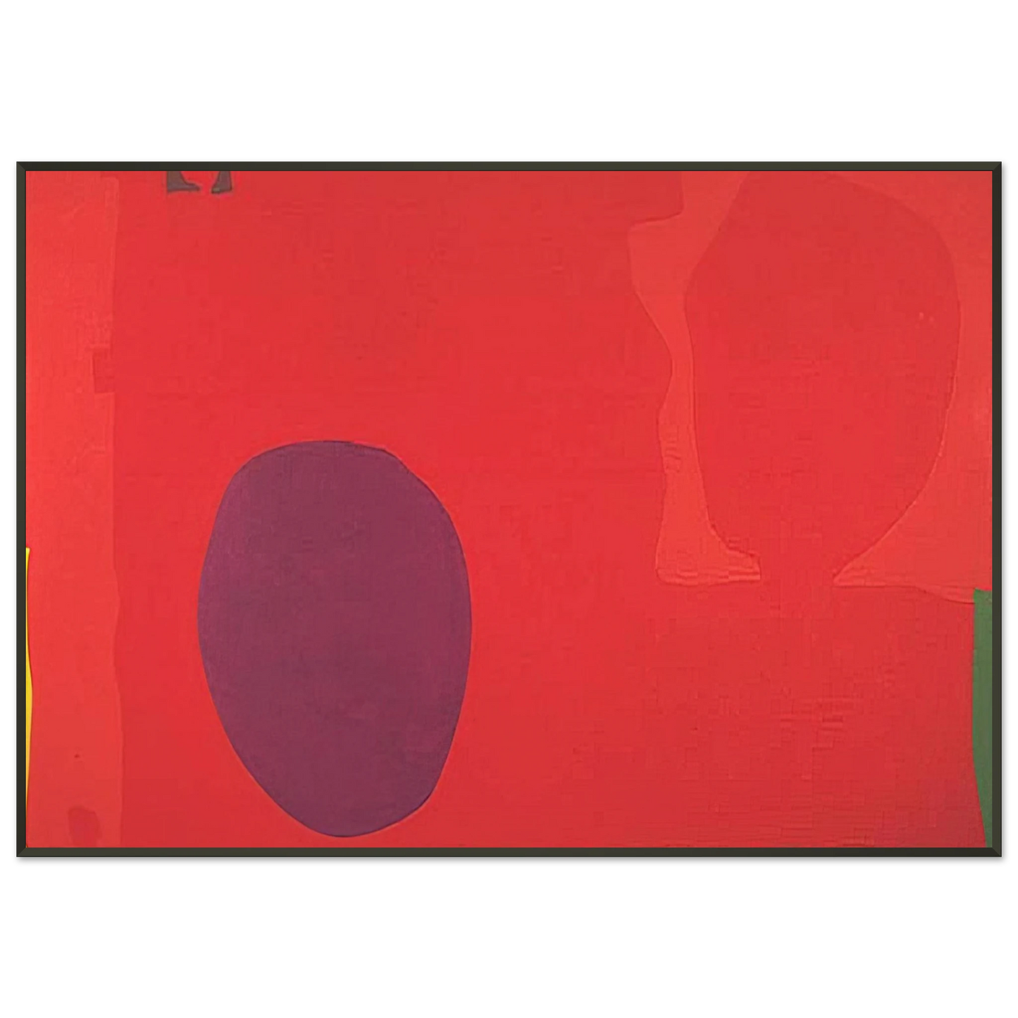 Patrick Heron  Cadmium with Violet Scarlet Emerald Lemon and Venetian  1969 Framed Art Print  - Aluminum Frame - 21x29.7 cm / 8x12"