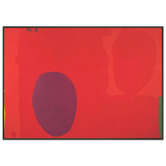 Patrick Heron  Cadmium with Violet Scarlet Emerald Lemon and Venetian  1969 Framed Art Print  - Aluminum Frame - 21x29.7 cm / 8x12"