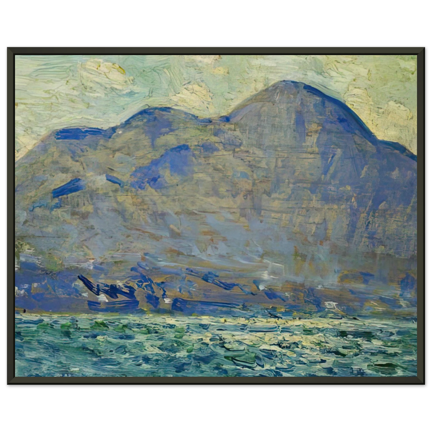 Childe Hassam  Mt Beacon at Newburgh Framed Art Print  - Aluminum Frame - 70x100 cm / 28x40 inches