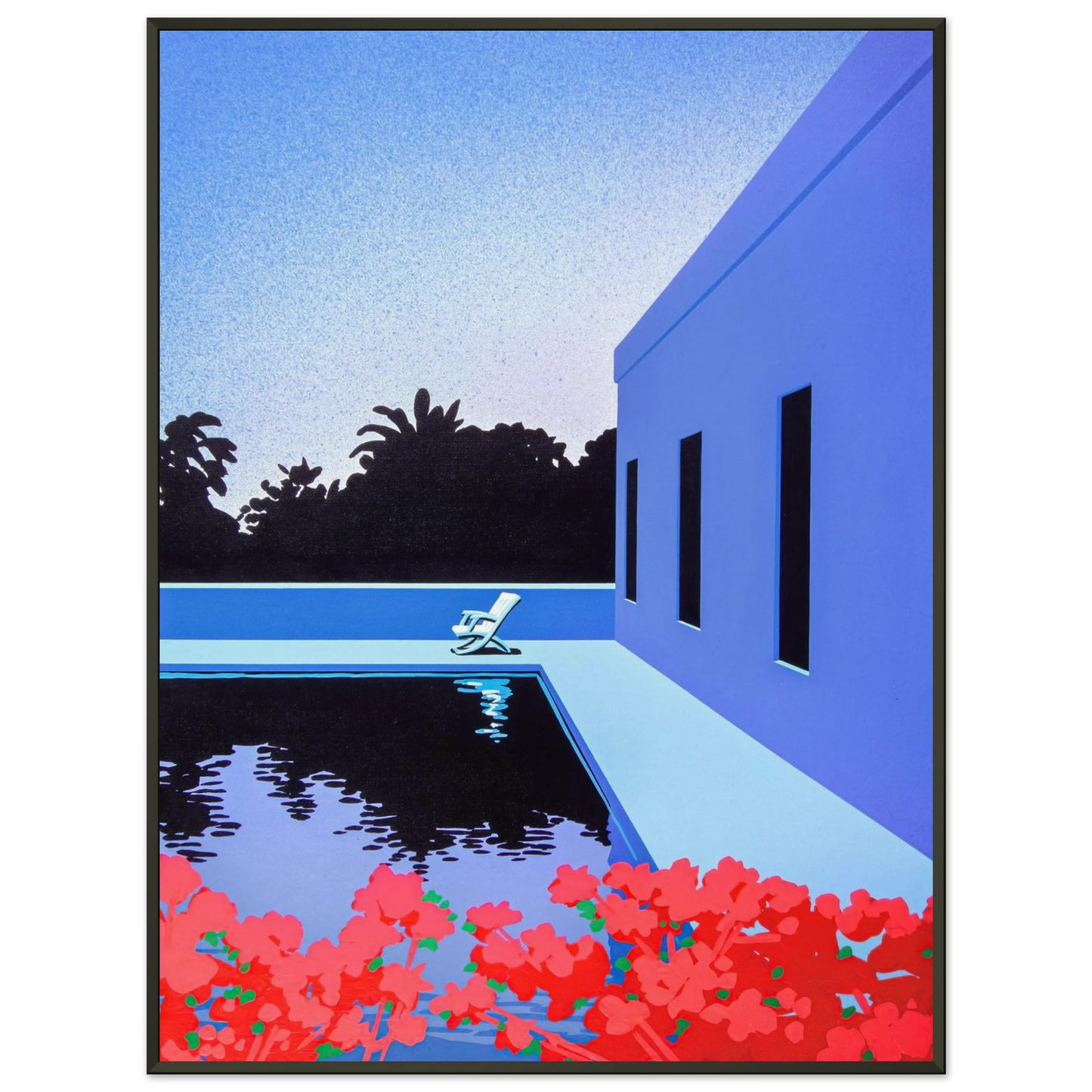 Hiroshi Nagai  Longs for Summer Framed Art Print  - Aluminum Frame - 40x50 cm / 16x20 inches