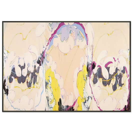 Norman Bluhm  Pygmalion  1979 Framed Art Print  - Aluminum Frame - 21x29.7 cm / 8x12"