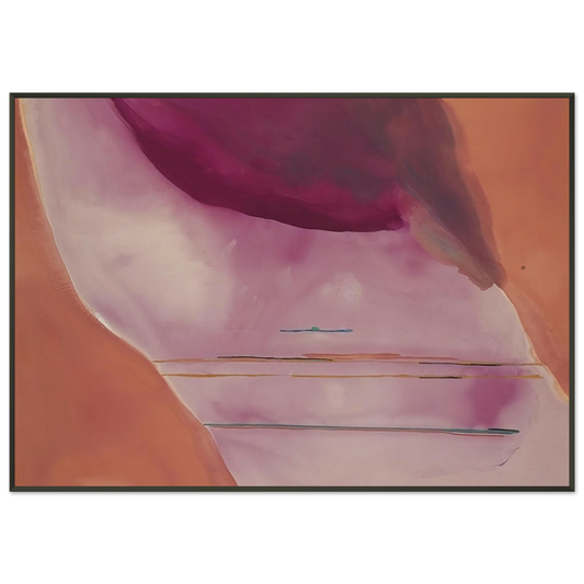 Helen Frankenthaler  Pendulum  1972 Framed Art Print  - Aluminum Frame - 21x29.7 cm / 8x12"