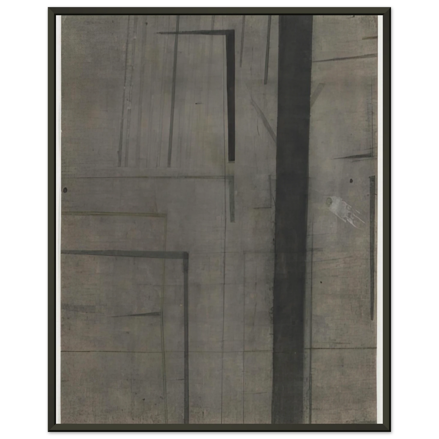 Nasreen Mohamedi  Untitled  1969 Framed Art Print  - Aluminum Frame - 60x80 cm / 24x32 inches
