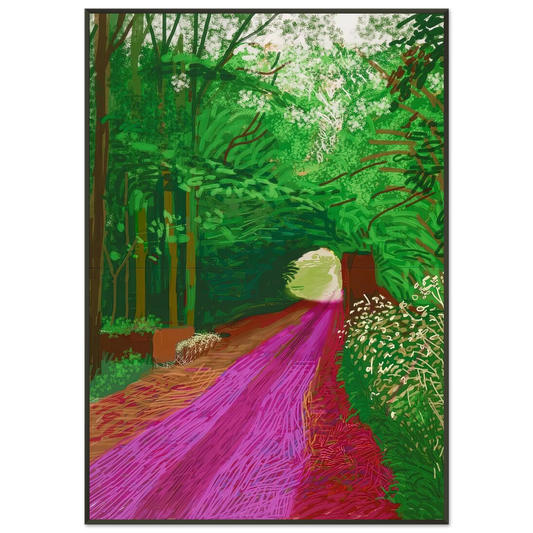 David Hockney  David Hockney Framed Art Print  - Aluminum Frame - 21x29.7 cm / 8x12"