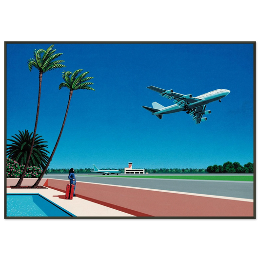 Hiroshi Nagai  Finest BREEZE Takeoff Framed Art Print  - Aluminum Frame - 21x29.7 cm / 8x12"