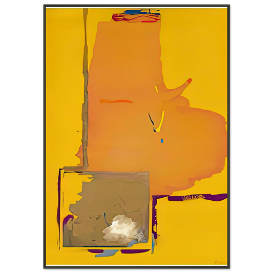 Helen Frankenthaler  Mardi Gras 1987 Framed Art Print  - Aluminum Frame - 21x29.7 cm / 8x12"