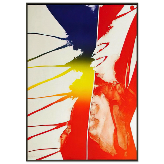 Paul Jenkins  Continental Divide Framed Art Print  - Aluminum Frame - 21x29.7 cm / 8x12"