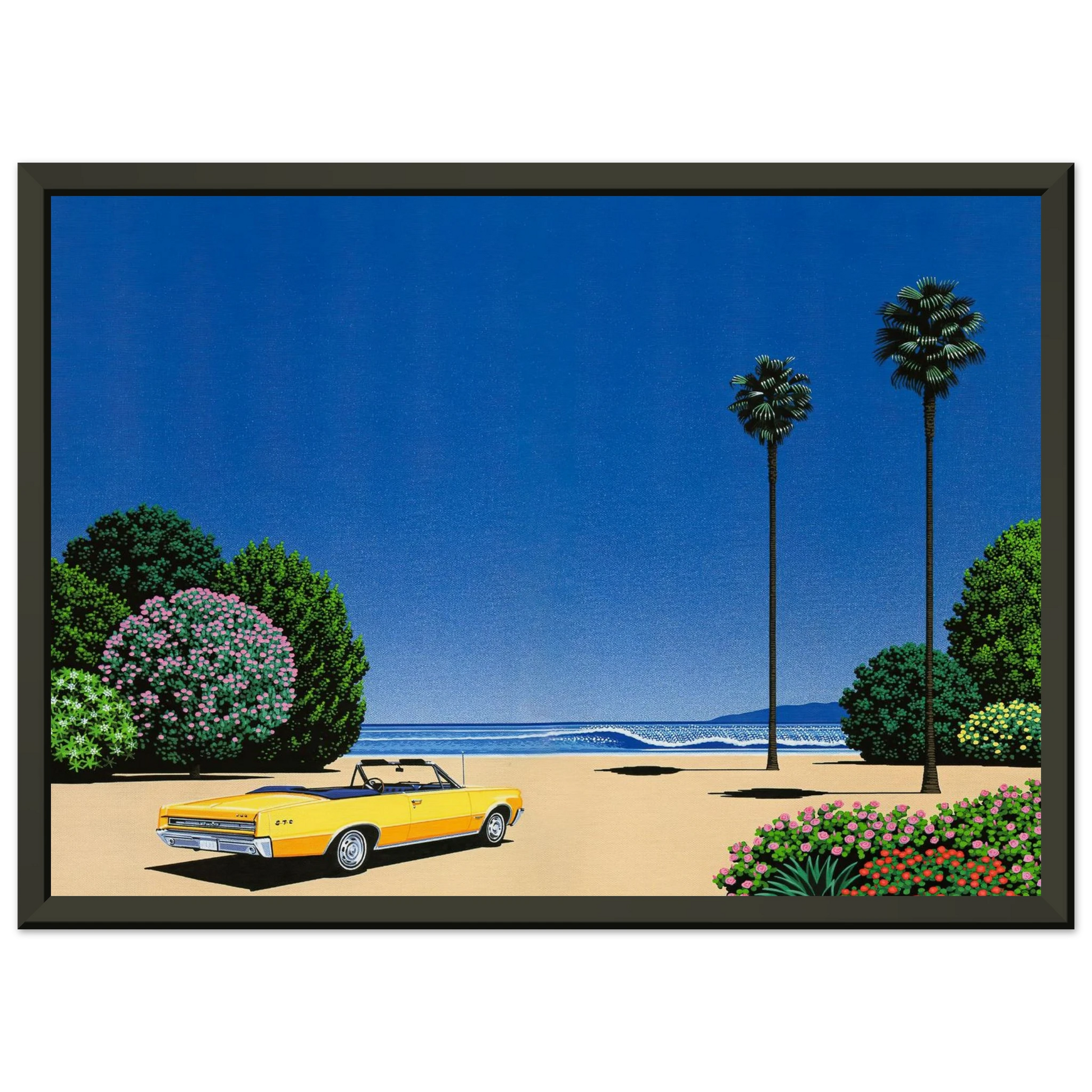 Hiroshi Nagai  Sweet Breeze Alt Coastline at Lovers Point Framed Art Print  - Aluminum Frame - 40x50 cm / 16x20 inches