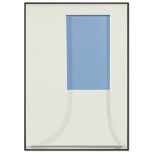 Ellsworth Kelly  Relief with Blue Framed Art Print  - Aluminum Frame - 21x29.7 cm / 8x12"
