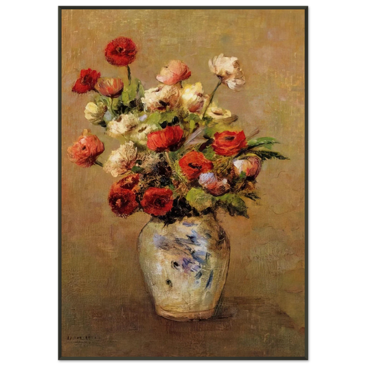 Odilon Redon  BOUQUET OF FLOWERS Framed Art Print  - Aluminum Frame - 21x29.7 cm / 8x12"