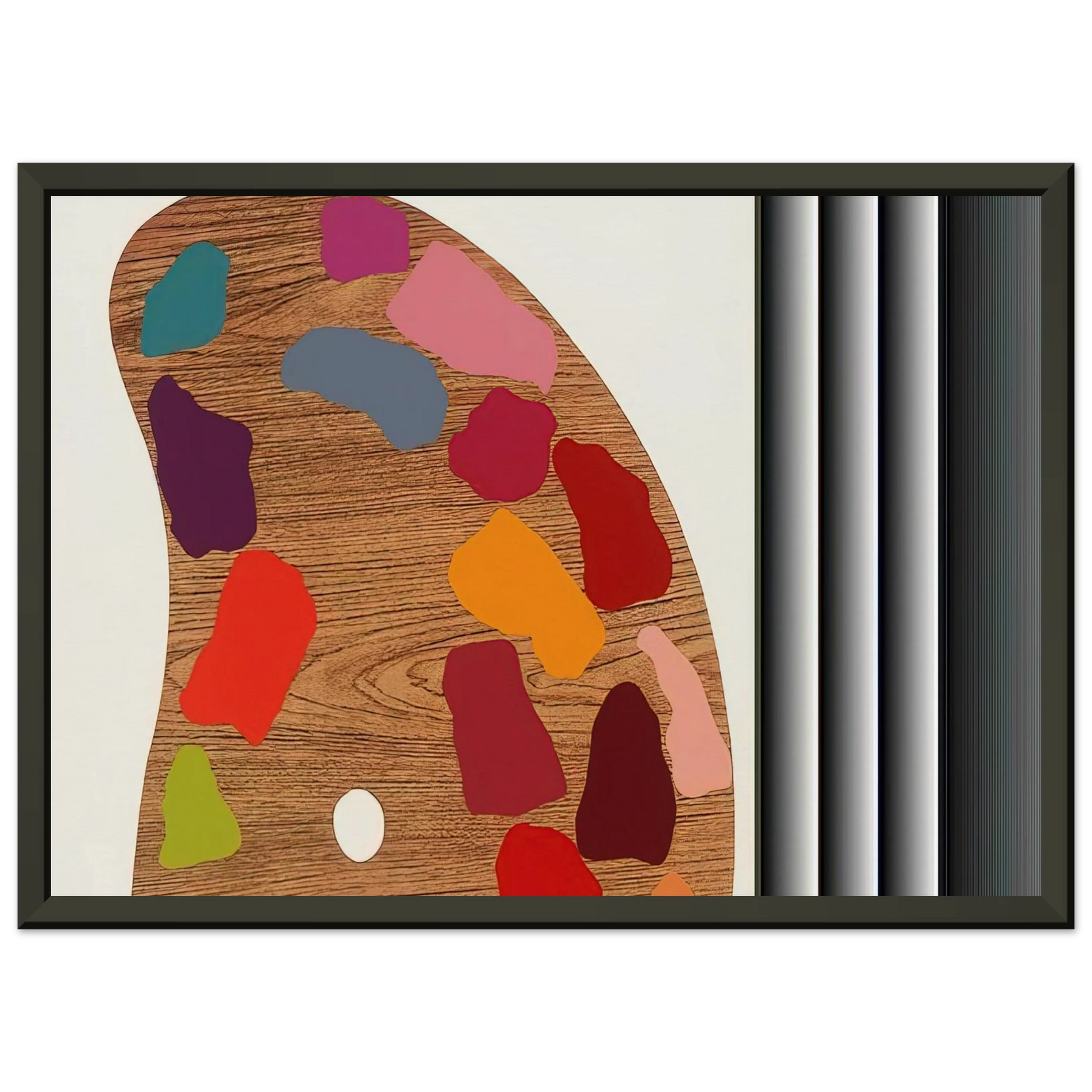 Jim Dine  PALETTE II 1969 Framed Art Print  - Aluminum Frame - 40x50 cm / 16x20 inches